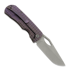 Couteau pliant McNees Custom Knives Little Dixon, Violet Frag Titanium