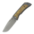 McNees Custom Knives MAC2 3.5 - ATOMIC DP - BLU/BRZ - SANDSTORM - SG kääntöveitsi