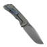 McNees Custom Knives MAC2 3.5 - ATOMIC DP - BLU/BRZ - SWERVE - SG sulankstomas peilis