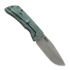 Couteau pliant McNees Custom Knives PM MAC2 3.5 DP, Teal Jig Titanium