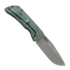 Couteau pliant McNees Custom Knives PM MAC2 3.5 DP, Teal Jig Titanium