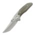Mechforce Barker Collab Hokkaido kääntöveitsi, OD Green Micarta