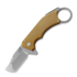 Mechforce Ringed Rhino Micarta folding knife, Butterscotch