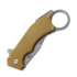 Mechforce Ringed Rhino Micarta folding knife, Butterscotch