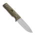 Medford Bushcrafter kniv, 3V Tumbled Blade, OD Green G10