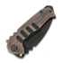 Medford Genesis T 3V DLC Tanto sulankstomas peilis, Black & CuRose "Shou Sugi Ban"