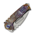 Складний ніж Medford Genesis T S45VN Tumbled DP, Flamed & Blue "Stained Glass"