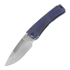 Medford - Marauder-H S35VN, Brushed Blue "Hammered"