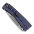 Coltello pieghevole Medford Marauder-H S35VN, Brushed Blue "Hammered"