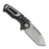 Medford Micro T Magnacut Satin Tanto sulankstomas peilis, Black DLC