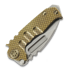 Medford Micro T Magnacut Tumbled DP sulankstomas peilis, Gold & Bronze "Gungrip"
