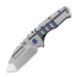 Medford Prae T sulankstomas peilis, S45VN Tumbled Tanto, Blue Flag of Finland