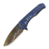 Medford Praetorian Slim Flipper, S35VN Vulcan DP, Blue, Flm Hw