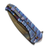 Medford Praetorian Slim Flipper S35VN Vulcan DP, Blue "Lightning"