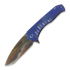 Medford Praetorian Slim Flipper S35VN Vulcan Tanto, Blue