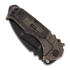 Medford Praetorian Ti S35VN PVD Tanto foldekniv, BB/Brsh Bronze Handles