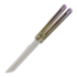 Couteau papillon Medford Viceroy S35VN Tumbled Tanto, Violet Fade