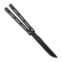 Medford Viceroy S45VN DLC Drop Point balisong, Black