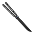 Medford Viceroy S45VN DLC Drop Point balisong, Black