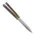 Medford Viceroy S45VN Tumbled Dagger balisong, Bronze/Violet Fade