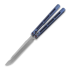 Medford Viceroy balisong, S45VN Tumbled Drop Point, Blue