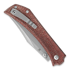 Mercury Amon - Elmax - Red Burlap Micarta folding knife