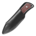 Mercury Kali - Drop Point - Red Burlap Micarta peilis