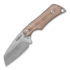 Mercury Kali - Sheepsfoot - Natural Canvas Micarta kniv