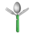 Mercury Rover Camping Cutlery, verde