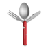 Mercury Rover Camping Cutlery, raudona