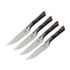 Steak knife Microtech 4,5" Steak Knife Set Bolstered - Stonewash - Black Cherry G10 3600B-10SETBC