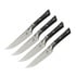 Steak knife Microtech 4,5" Steak Knife Set Bolstered - Stonewash - Black G10 3600B-10SETBK