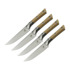 Microtech - 4,5" Steak Knife Set Bolstered - Stonewash - Coyote G10