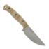 Microtech Akris Stonewashed peilis, Dark Earth G-10, leather sheath 95-10DE-1