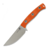 Microtech - Akris Stonewashed, Ember G-10, leather sheath