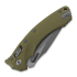 Microtech Amphibian 折り畳みナイフ, apocalyptic finish, fluted od green G10 137RL-10APFLGTOD