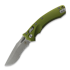 Microtech Amphibian Apocalyptic Partial Serrated, Fluted OD Green 137RL-11APFLOD