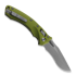 Microtech Amphibian Apocalyptic Partial Serrated, Fluted OD Green 137RL-11APFLOD