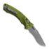 Microtech Amphibian Apocalyptic Partial Serrated, Fluted OD Green 137RL-11APFLOD