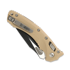Microtech Amphibian Black Tan 折り畳みナイフ, 鋸歯状 137RL-2FLGTTA