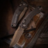 Microtech - Amphibian, Fluted Dark Burnt Bronzed Apocalyptic