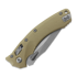 Microtech Amphibian Fluted Stonewashed Tan 折り畳みナイフ, 鋸歯状 137RL-11FLGTTA