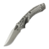 Microtech Amphibian Mini Ram-Lok Stonewash Frag Titanium 접이식 나이프, blue accent 137MRL-10FRMS2