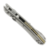 Microtech Amphibian Mini Ram-Lok Stonewash Slab Titanium 접이식 나이프, bronze accent 137MRL-10MS1