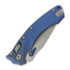 Microtech Amphibian Ram-Lok Apocalyptic Blue Slab Titanium sulankstomas peilis, blue accents, combo edge 137RL-11APMS2