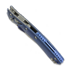 Microtech Amphibian Ram-Lok Apocalyptic Blue Slab Titanium sulankstomas peilis, blue accents, combo edge 137RL-11APMS2