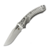 Microtech - Amphibian Ram-Lok Stonewash Frag Titanium, blue accents