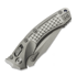 Microtech Amphibian Ram-Lok Stonewash Frag Titanium sulankstomas peilis, blue accents 137RL-10FRMS2