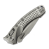 Microtech Amphibian Ram-Lok Stonewash Frag Titanium sulankstomas peilis, blue accents 137RL-10FRMS2