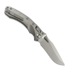 Microtech Amphibian Ram-Lok Stonewash Slab Titanium sulankstomas peilis, bronze accents 137RL-10MS1